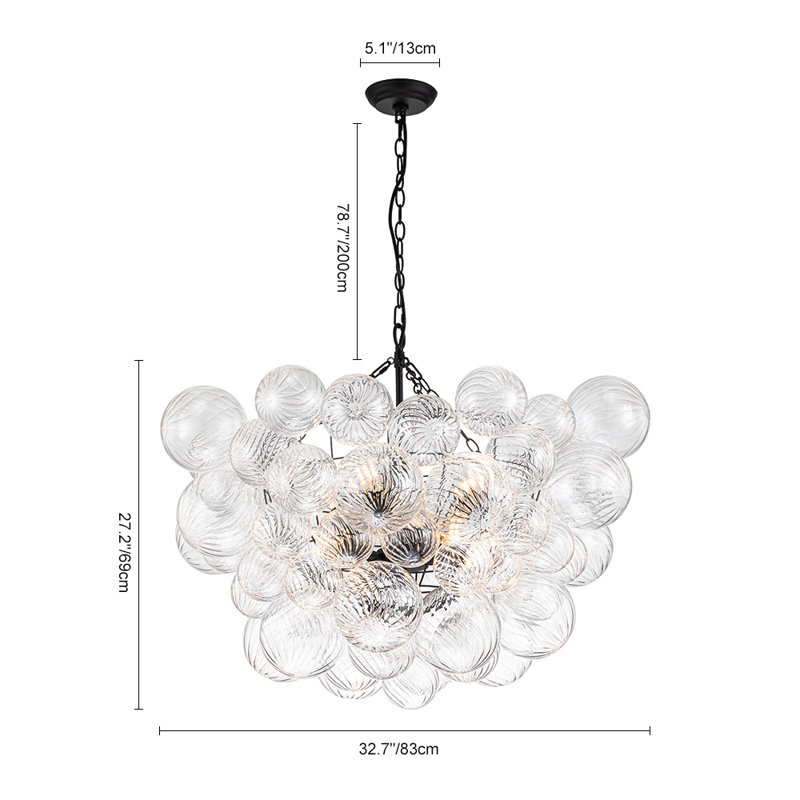 8 - Light Dimmable Chandelier