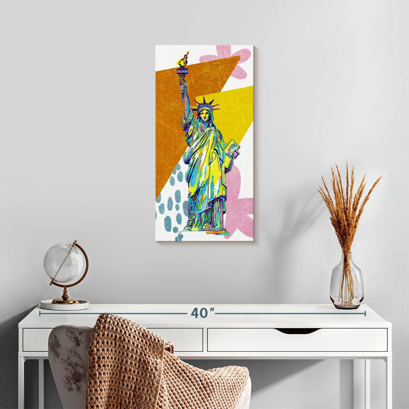 Colourful Liberty Statue, 24" H x 12" W
