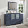 Arroyos 60'' Single Bathroom Vanity with Ceramic Top with Mirror
