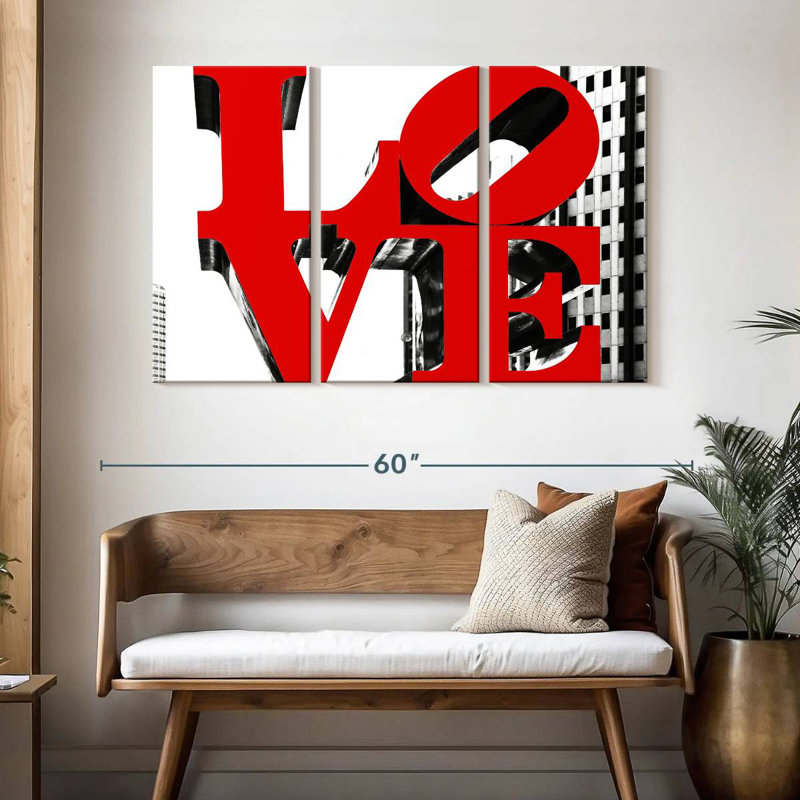 Aime A Love Sign, H 32 po x l 50 po