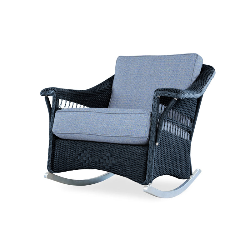 Nantucket Outdoor Rocker Chair, Demo Skyway, Ebony