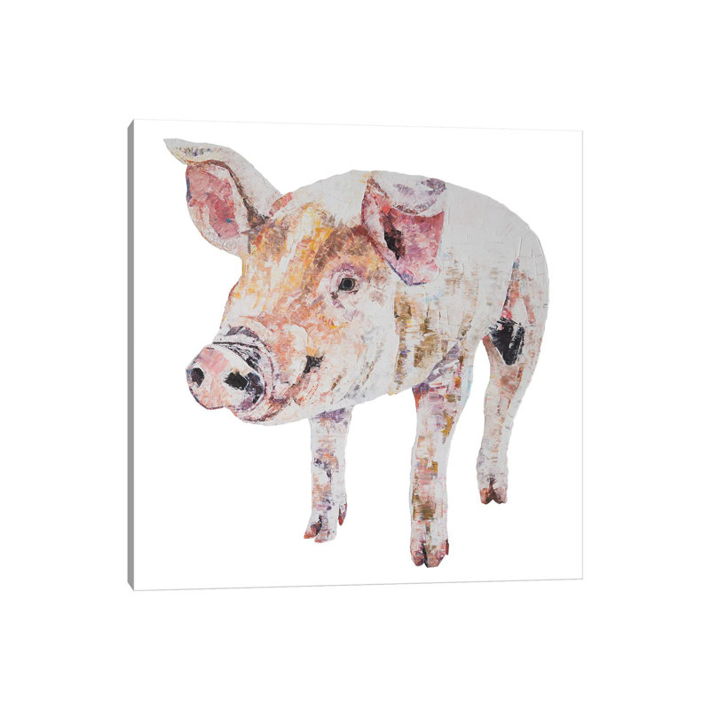 Jim by Becksy - Painting on Canvas, Wrapped Canvas, 45.72cm H x 45.72cm W x 3.81cm D
