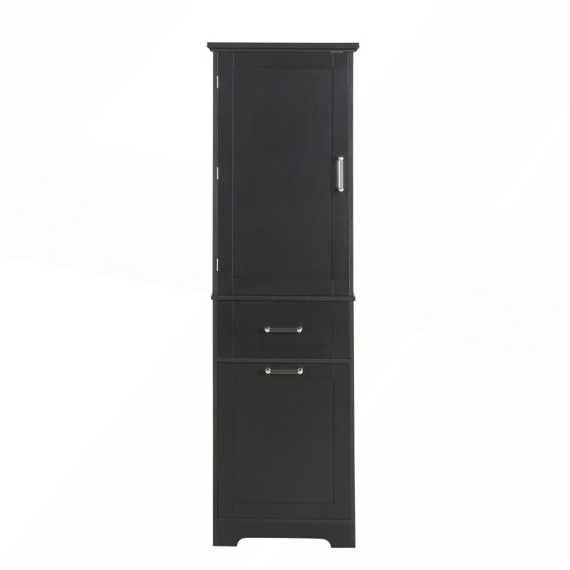 Armoire de salle de bain à fixation murale avec tablettes, porte-serviettes et miroir haute définition pour petits espaces