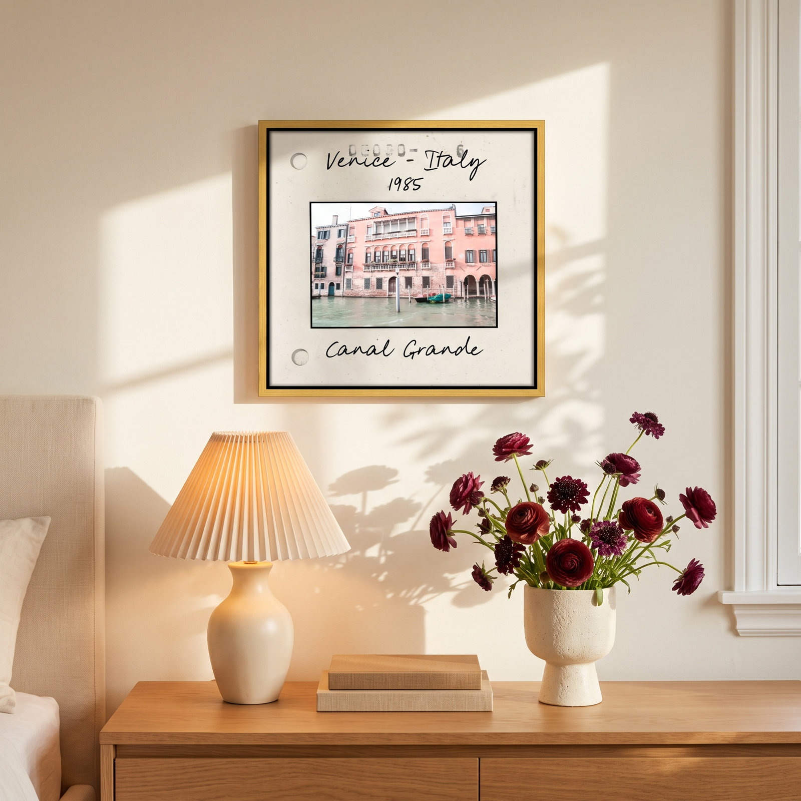 Ritona "Venice, Italy - Grand Canal" Print, Gold Floater Framed Canvas, 13.5" H x 13.5" W x 2" D