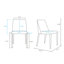 Ensemble de chaises d'appoint rembourrées en cuir Paris-60170343-60393532