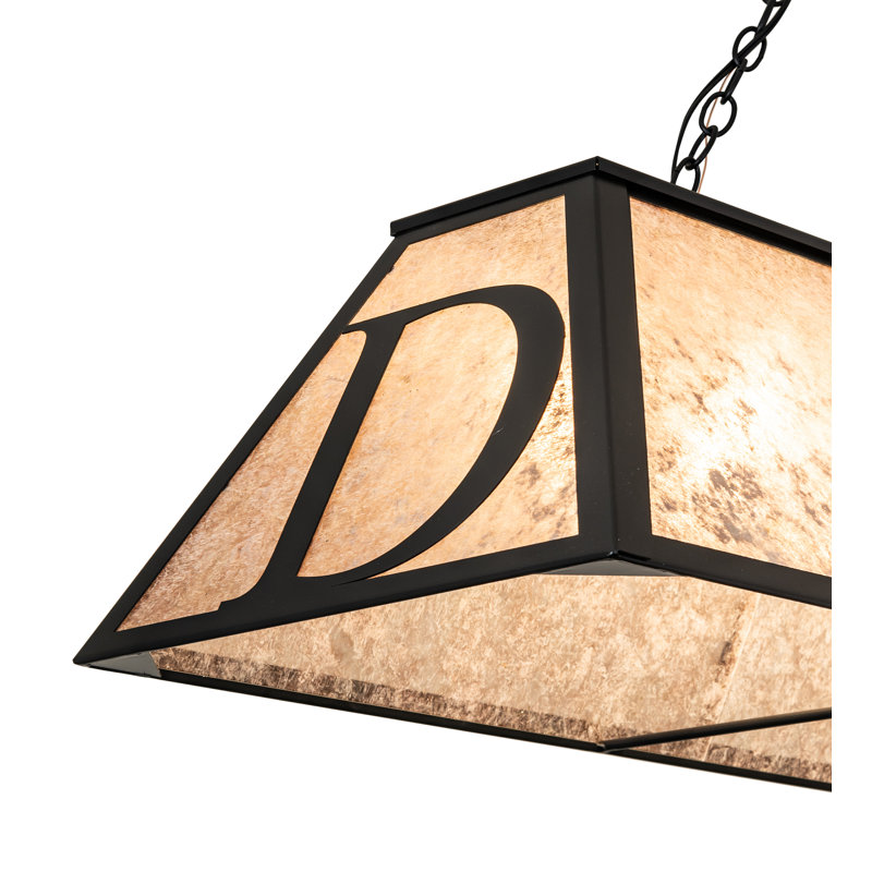 60" Long Personalized "D" Oblong Pendant