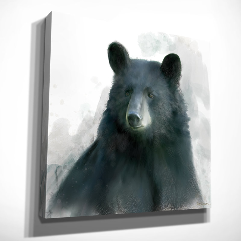 « rainsoft » bear», reproduction de peinture à l’acrylique sur toile tendue de galerie, H 24 po x l 24 po x P 1,5 po