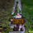 Green Polyresin Gnome With Solar LED Hat
