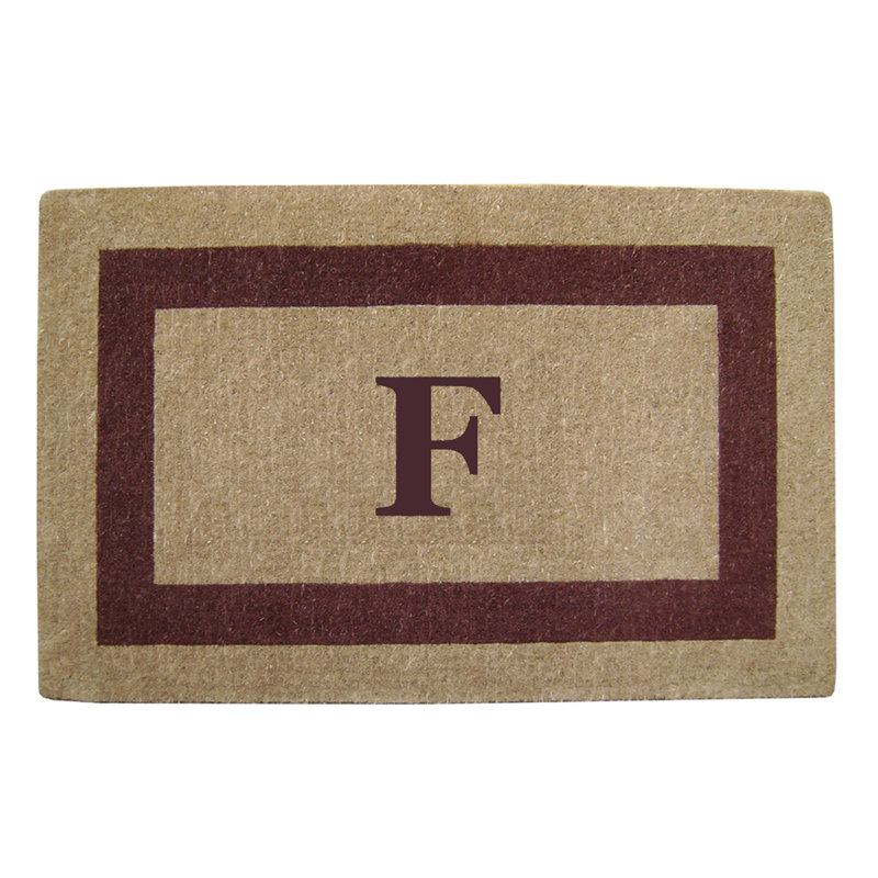 Tapis de porte antidérapant pour l'extérieur, L 22 po x L 36 po, Brun, F
