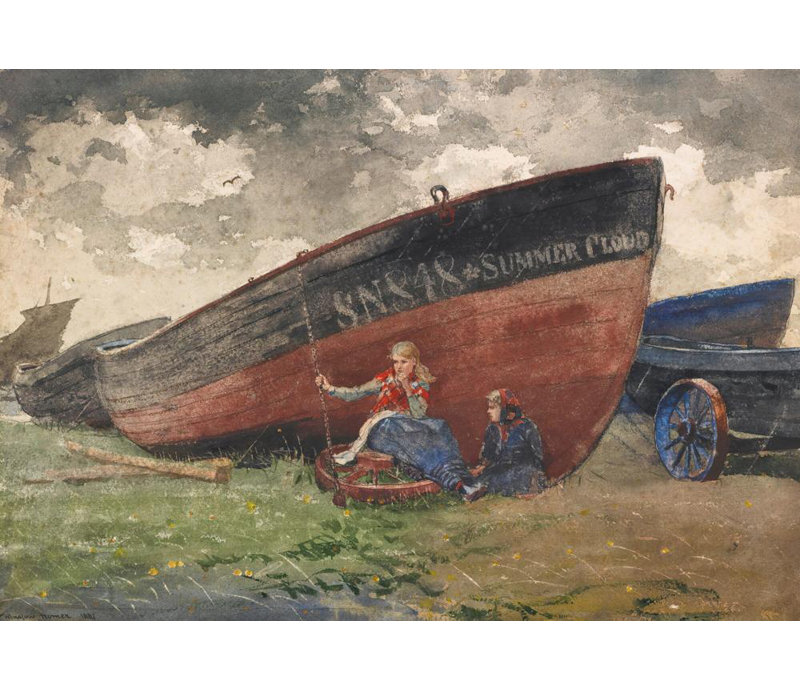 «The Summer Cloud» par Winslow Homer - Art mural sur toile tendue avec châssis, H 40 po x l 28 po