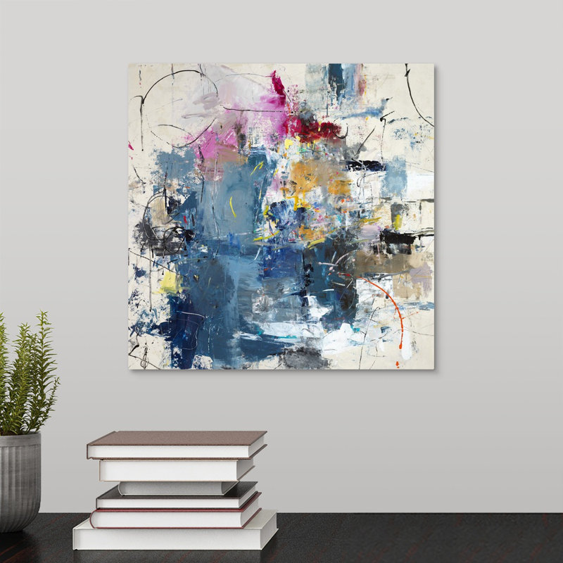 « justified play time », peinture sur toile, Toile tendue, H 12 po x l 12 po x P 1,25 po