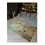 Tapis lavable à la machine à motif floral multicolore Pastel-126962317