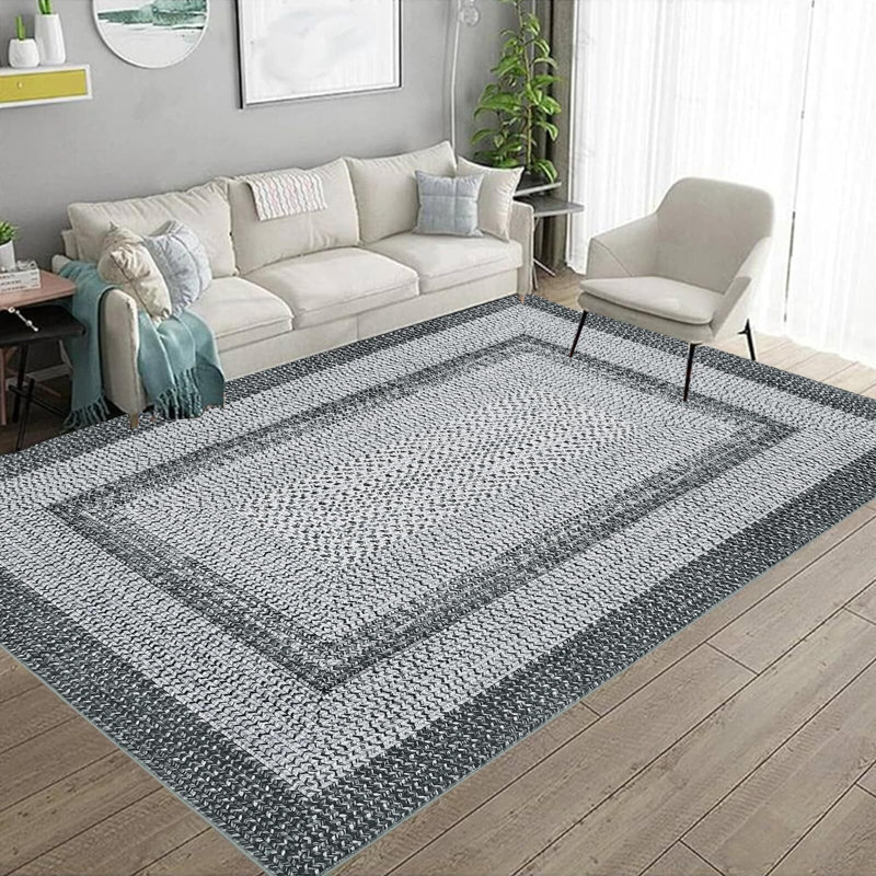 9X12 Living Room Rug Large Washable Rug