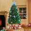Lighted Artificial Spruce Christmas Tree-1163180959