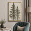 «Tall Pine Trees Classic Botanical Nature Art», reproduction d'art sur toile encadrée-120747924-120747925-120747933
