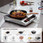 Plaque de cuisson à induction Amzchef 1800W avec batterie de chauffage de 7,3 po, 18 niveaux de puissance et de température, minuterie de 3 heures - Noir