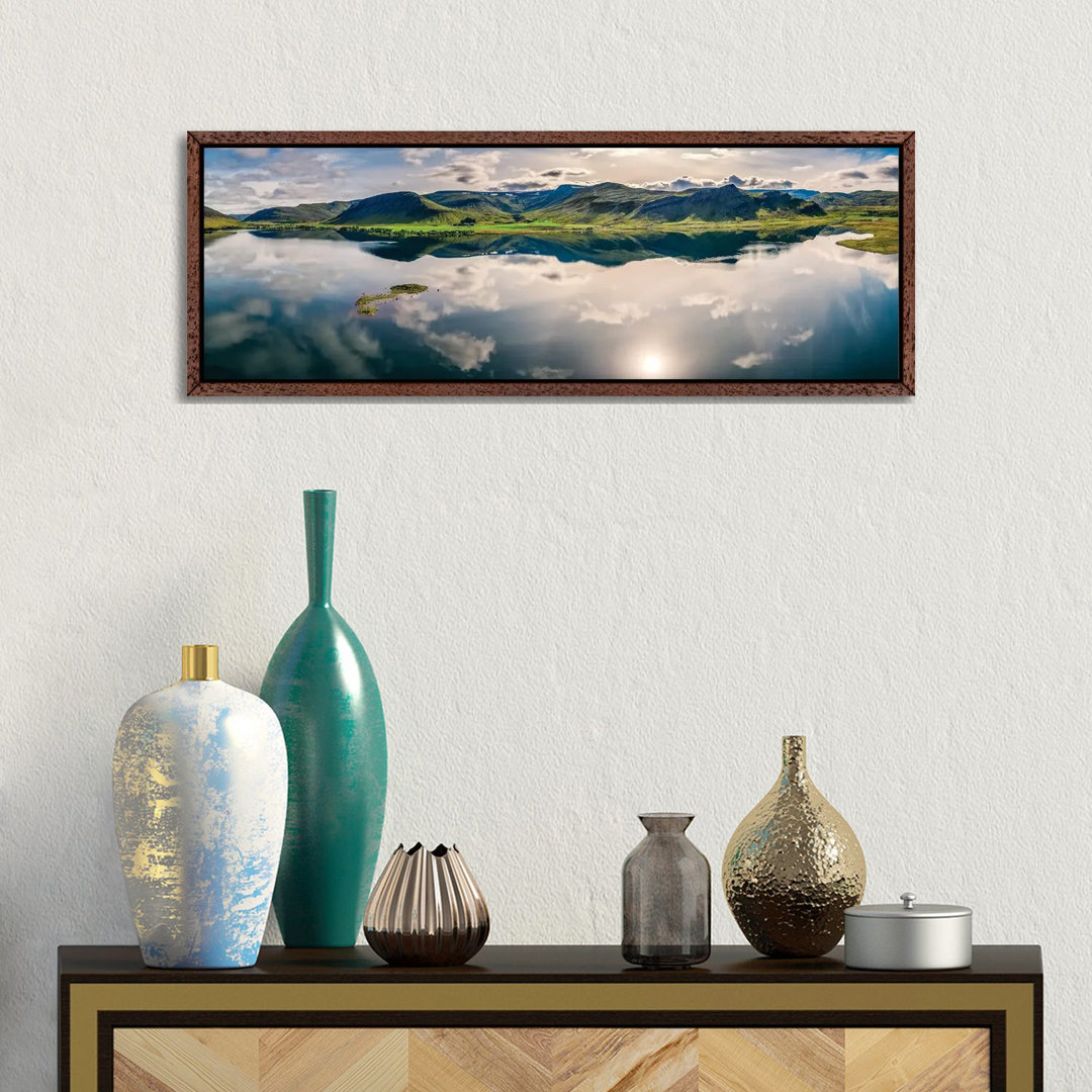 Landscape Mt Medalfell, Lake Medalfellsvatn, Iceland 1PC6