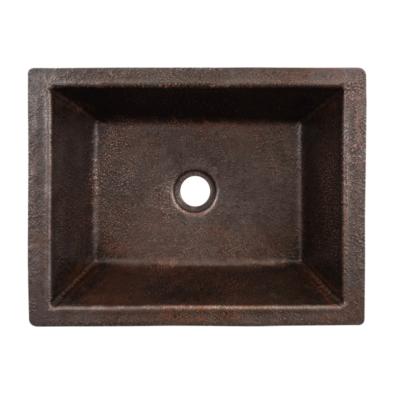 Terra Firma 17'' L Bathroom Sink, Dark Brown