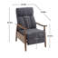 Fauteuil avec cadre en bois-1860464459