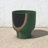 Boho 10" Emerald Ceramic Planter in Mushroom Shape-2016290455