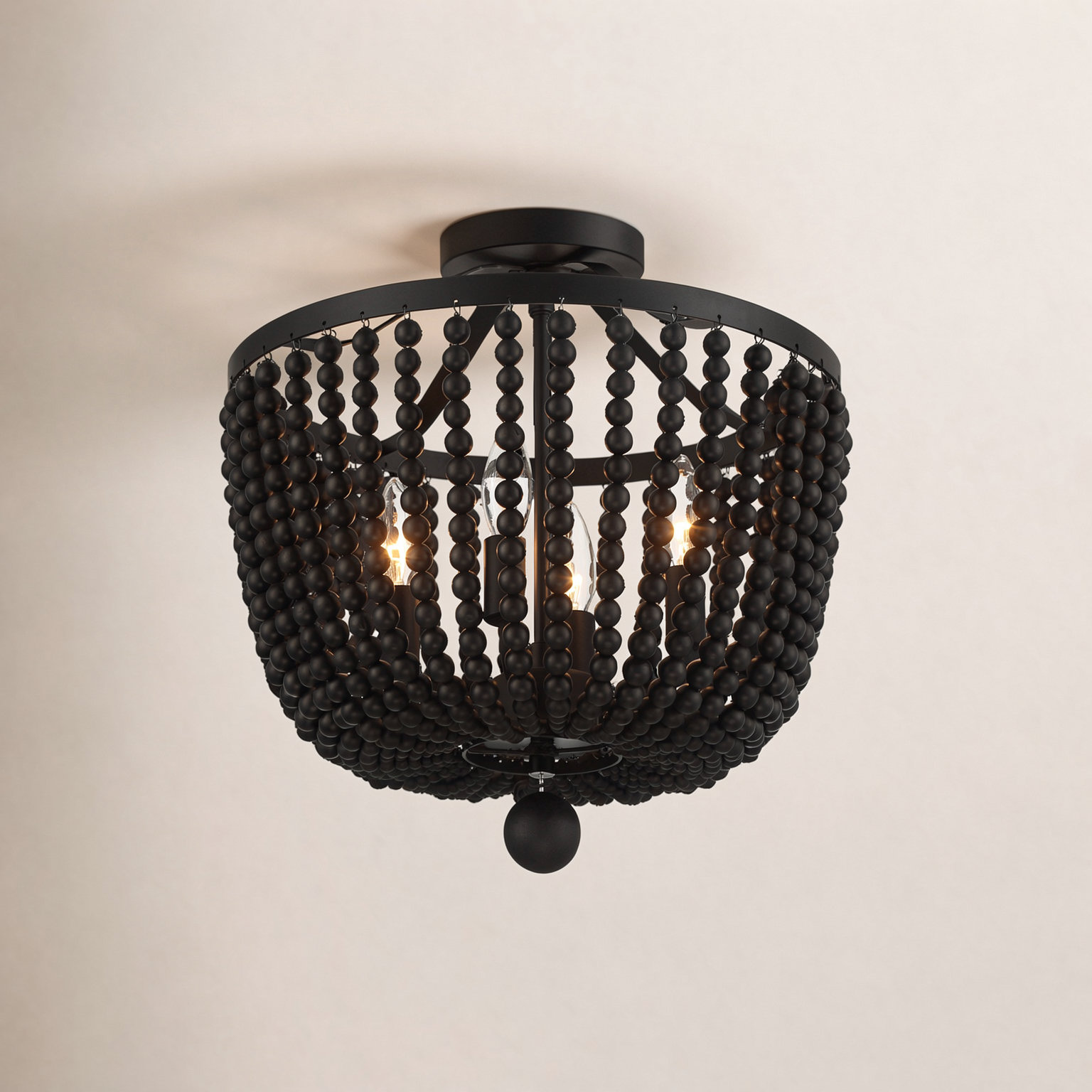 Conway 4 - Light 16.5" Semi Flush Mount, Matte Black