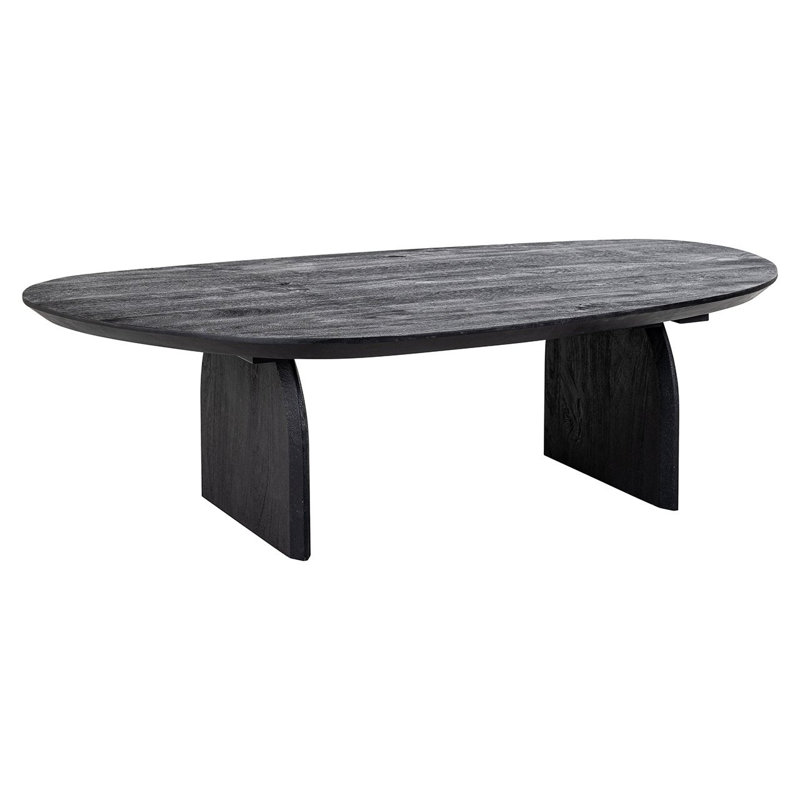 Hudson Black Mango Wood Free Form Coffee Table