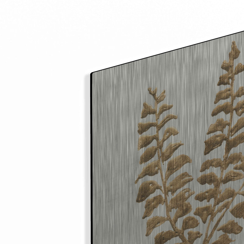 «Gilded Fern III» par Chris Paschke, H 12 po x l 12 po