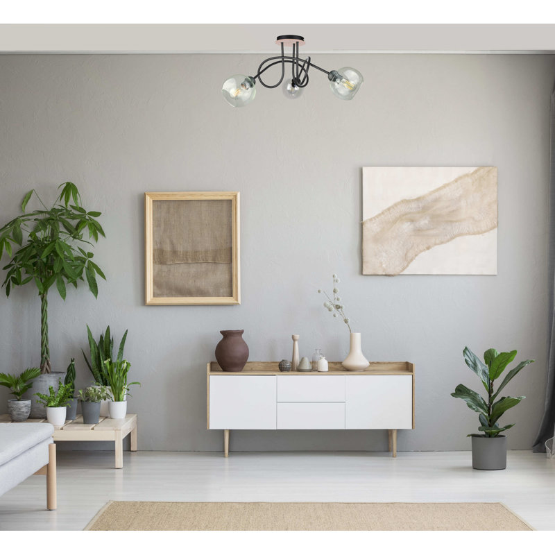 Mehakh Glass Semi Flush Mount