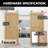 Brushed Nickel Top Mount T-Shape Design Non-Bypass Single Track Two Door Hardware Kit (Door Not Included)-36324640