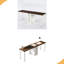 Bureau d'ordinateur, bureau pour deux personnes, bureau de travail