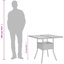 Anaiah Square Outdoor Dining Table , 80cm cm W 80cm cm D-1185776076