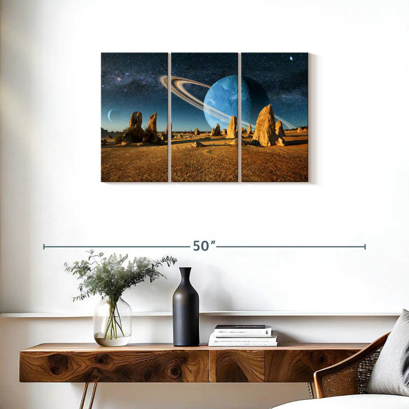 Oberle Barren Alien Planet, 20" H x 33" W