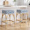 Roan 25'' H Wicker Patio Bar Stool