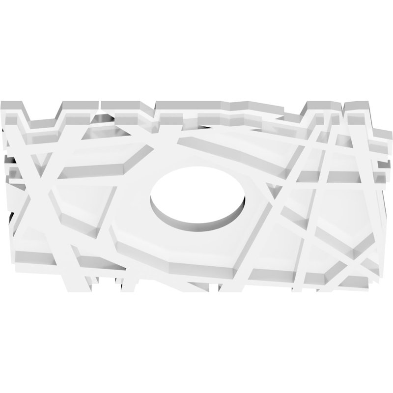 Diamètre intérieur 3 po Novo, H 8 po x l 12 po x P 1 po