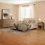 Ensemble de chambre à coucher moderne 3 pièces, commode à 6 tiroirs et 2 tables de chevet, conception peu encombrante-32950465