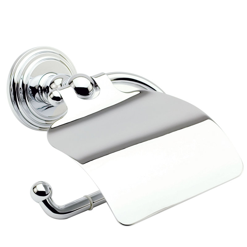 Chelsea Hooded Toilet Paper Holder, Polished Chrome