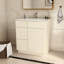 34,5 po H Armoire de rangement en contreplaqué blanc antique - construction et résistance de base polyvalente
