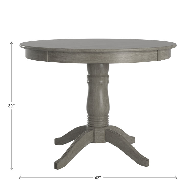 Table de salle à manger Norita, Gris antique