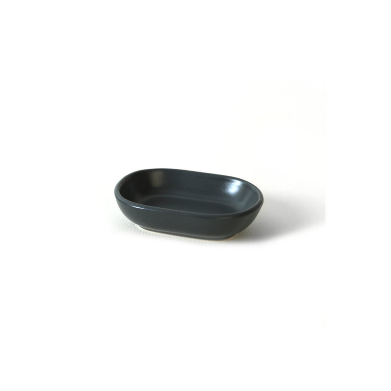 Latitude Run Areej 100% CERAMIC Salad Bowl, Dark Grey