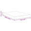 Vidaxl Bed Mattress With Mattress Cream Fabric-117669122