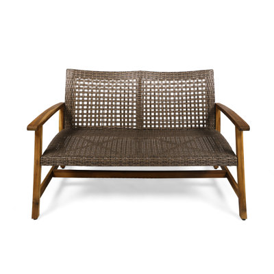 Outdoor And With Metal Seat Frame Wood