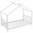 Metal House Platform Bed-1119487396