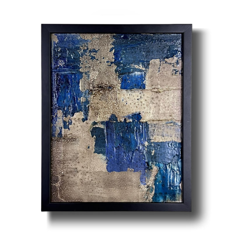 Marée basse n ° 3 - Peinture abstraite à technique mixte par J. Kent Martin