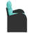  2-Seater Garden Sofa With Storage & Cushions Black Poly Rattan-1206004576