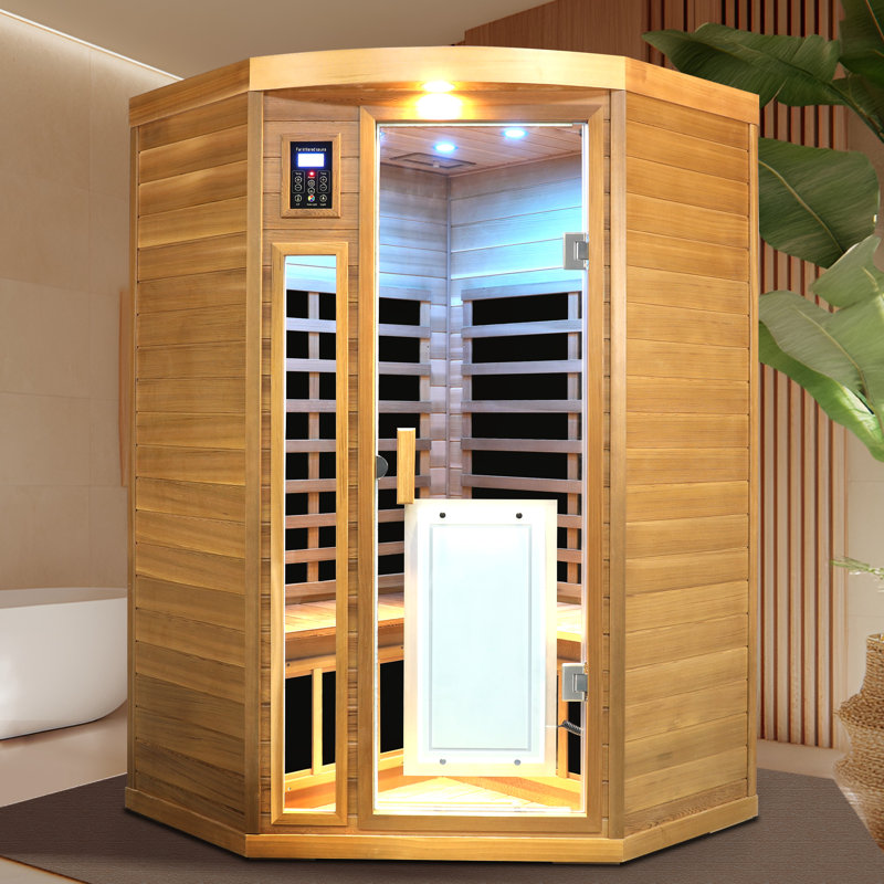 Pentagonal Hemlock Sauna Room Far Infrared Room, Red Cedar