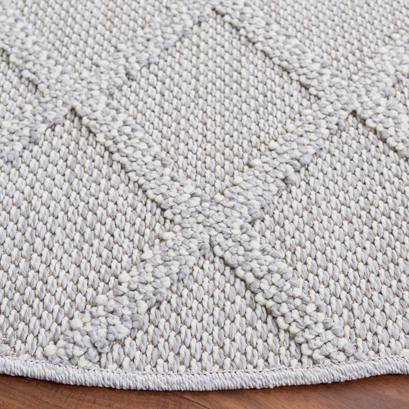 Tapis géométrique haute performance Highland 950, Rond 6 pi 7 po