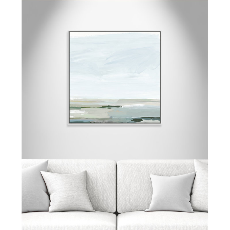 Catrena Pure Stillness - Floater Frame Painting Print on Canvas, 31.5" H x 31.5" W, White