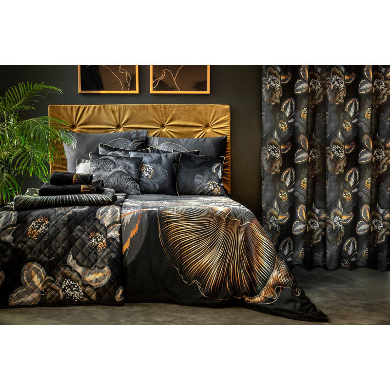 Ahnalise Blackout Curtains Single Panel, 140 W x 270 D cm