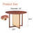 Chinese Countryside Retro Walnut Solid Wood Round Table (Table Only)-1873722076
