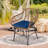 Zulema Round 2 - Person 20" Long Bistro Set with Cushions